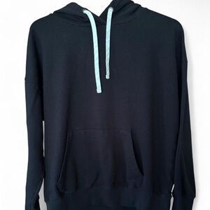 Buffalo David Bitton Black Hoodie with White Drawstrings